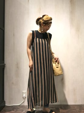 「Adam et Rope A・E・R（アダムエロペ）のアイテム」を使った、emiさん（レディース・158cm）の夏コーディネート