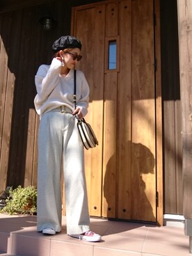 「Adam et Rope A・E・R（アダムエロペ）のアイテム」を使った、emiさん（レディース・158cm）の秋コーディネート