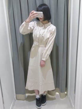 「TITTY&CO.（ティティーアンドコー）のアイテム（ブルゾン）」を使った、Chise🧸❤︎さん（レディース・162cm）の春コーディネート