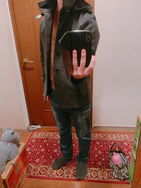 YUの食べログ@愛知県のグルメブロガーさん（メンズ・160cm）の冬コーディネート