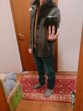 YUの食べログ@愛知県のグルメブロガーさん（メンズ・160cm）の冬コーディネート