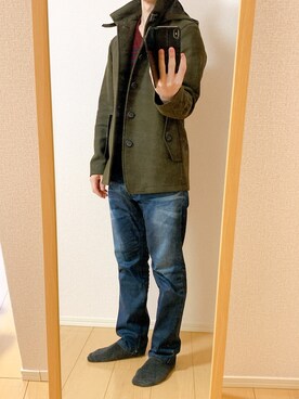 「JOURNAL STANDARD（ジャーナルスタンダード）のアイテム（ダッフルコート）」を使った、YUの食べログ@愛知県のグルメブロガーさん（メンズ・160cm）の冬コーディネート