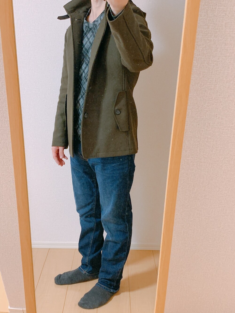 「シンプル、大人カジュアル、今日のコーデ、キレイめ、デニム」｜「JOURNAL STANDARDの2018/03/07（デニムパンツ、ブルー系）」を使った、YUの食べログ@愛知県のグルメブロガーさん（メンズ・160cm）の春コーディネートの1枚目の写真