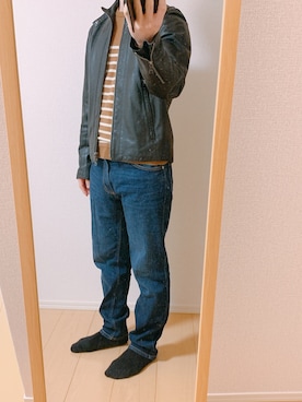 YUの食べログ@愛知県のグルメブロガーさん（メンズ・160cm）の春コーディネート