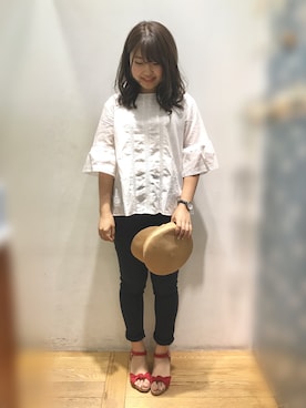 「コットンレース」｜noeさん（レディース・158cm）の夏コーディネート