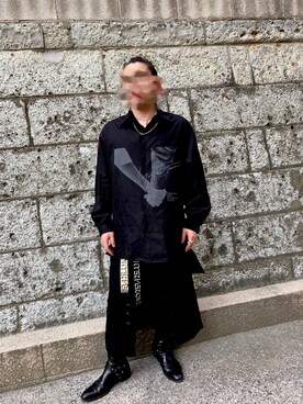 「SHAREEF（シャリーフ）のアイテム（スカート）」を使った、JUNさん（メンズ・168cm）の秋コーディネート