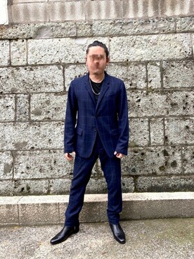 「アイテム（テーラードジャケット）」を使った、JUNさん（メンズ・168cm・20代）の秋コーディネート
