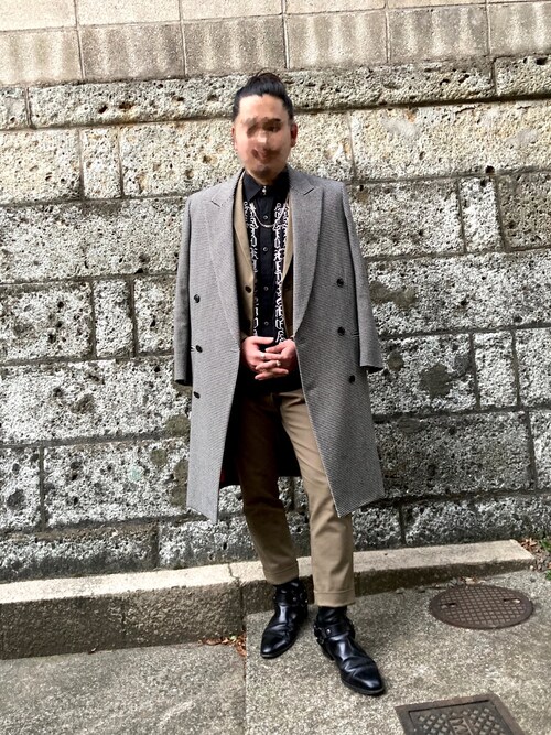 Paul Smith（ポールスミス）の「HOUND-TOOTH WOOL DOUBLE COAT