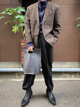 「endevice（エンデヴァイス）のアイテム（シューズ）」を使った、Haruさん（メンズ・165cm）の春コーディネート