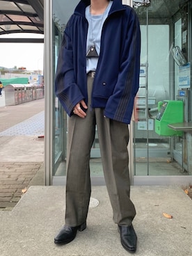 「my beautiful landlet（マイビューティフルランドレット）のアイテム（その他アウター）」を使った、Haruさん（メンズ・165cm）の春コーディネート