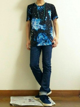 「Apply（アプリー）のアイテム」を使った、ババッチさん（メンズ・172cm）の春コーディネート