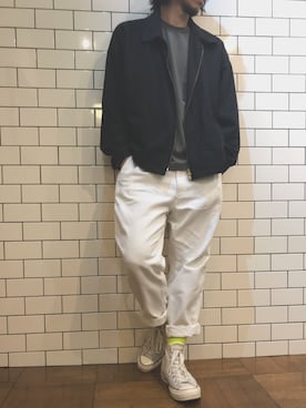 「chacktaylor」｜「アイテム（ジャケット/アウター）」を使った、Takeshi Fukazuさん（メンズ・170cm）の冬コーディネート