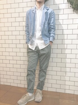 「Steven Alan（スティーブンアラン）のアイテム（デニムジャケット）」を使った、Takeshi Fukazuさん（メンズ・170cm）の冬コーディネート