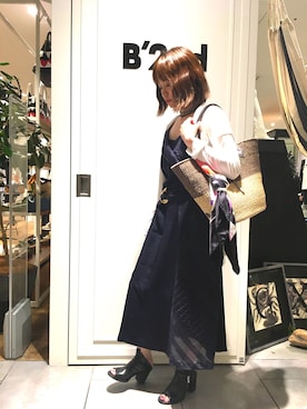 「Yasutoshi Ezumi（ヤストシエズミ）のアイテム（ワンピース/ドレス）」を使った、ISAさん（レディース・160cm）の夏コーディネート