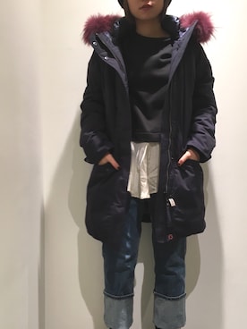 「アイテム（スウェット）」を使った、ISAさん（レディース・160cm・20代）の秋コーディネート