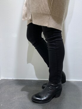 「B2nd」｜「アイテム（ブーツ）」を使った、ISAさん（レディース・160cm）の冬コーディネート
