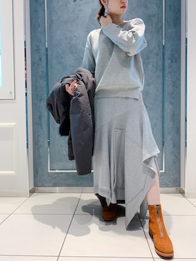 「B2nd」｜「アイテム（ジャケット/アウター）」を使った、ISAさん（レディース・160cm）の冬コーディネート