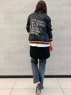 「B'2nd（ビーセカンド）のアイテム（パンツ）」を使った、ISAさん（レディース・160cm）の春コーディネート