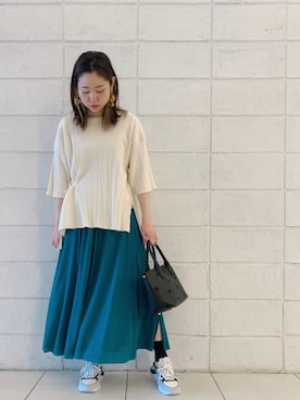 「D.A.T.E.（デイト）のアイテム」を使った、ISAさん（レディース・160cm）の夏コーディネート