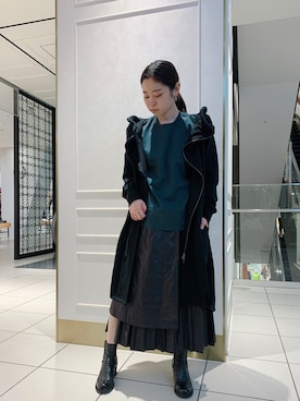 「EARIH（アーリ）のアイテム」を使った、ISAさん（レディース・160cm）の秋コーディネート