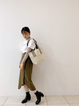 「B2nd」｜「アイテム（ブーツ）」を使った、ISAさん（レディース・160cm）の秋コーディネート
