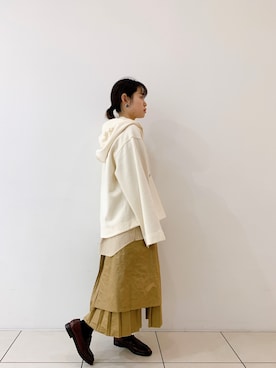 「秋のカフェオレコーデ」｜ISAさん（レディース・160cm）の秋コーディネート
