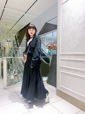 「BACKLASH（バックラッシュ）のアイテム」を使った、ISAさん（レディース・160cm）の冬コーディネート