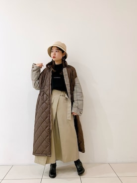 「B'2nd（ビーセカンド）のアイテム（トップス）」を使った、ISAさん（レディース・160cm）の冬コーディネート