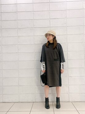 「BACKLASH（バックラッシュ）のアイテム」を使った、ISAさん（レディース・160cm）の冬コーディネート