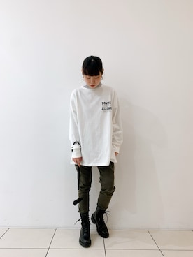 「bajra（バジュラ）のアイテム」を使った、ISAさん（レディース・160cm）の冬コーディネート