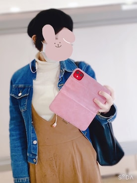 「ナチュラルスタイル」｜「アイテム（オールインワン・サロペット）」を使った、❁Nagii❁さん（レディース・161cm）の冬コーディネート