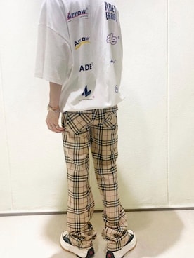 「ADER error」｜「アイテム（スラックス）」を使った、楓樹さん（メンズ・173cm）の冬コーディネート