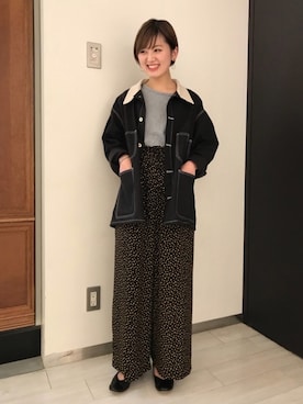 Shiori Tanidaさん(レディース・162cm)の冬コーディネート