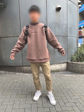 「BEN DAVIS（ベンデイビス）のアイテム（バックパック/リュック）」を使った、ゆきやさん（メンズ・169cm）の冬コーディネート