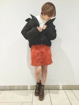 「JEANASIS（ジーナシス）のアイテム（ダウンジャケット/コート）」を使った、jeanasisさん（レディース・152cm）の秋コーディネート