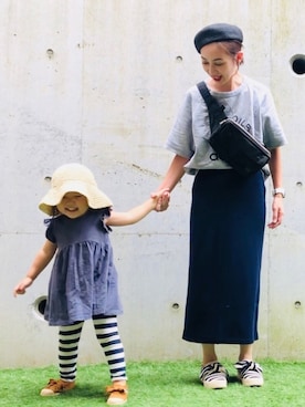 「ZARA KIDS」｜「アイテム（スリッポン）」を使った、Aoccoさん（レディース・158cm）の夏コーディネート