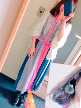 「MERCURYDUO（マーキュリーデュオ）のアイテム（アクセサリー）」を使った、やなさん（レディース・153cm）の秋コーディネート