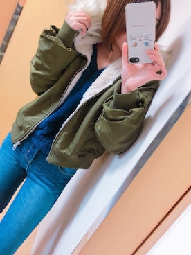 「ショート丈ジャケット」｜やなさん（レディース・153cm）の冬コーディネート