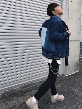 「TOMMY HILFIGER（トミーヒルフィガー）のアイテム（デニムジャケット）」を使った、yukiさん（メンズ・176cm）の秋コーディネート