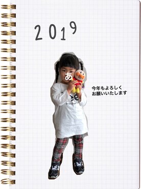 あちゃも＊ちー＊ぺぇさん（キッズ・100cm）の冬コーディネート