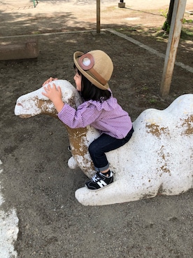 あちゃも＊ちー＊ぺぇさん（キッズ・100cm）の春コーディネート