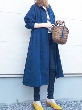 「ユニクロU」｜キキさん（レディース・168cm）の春コーディネート