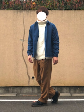 「RAGEBLUE（レイジブルー）のアイテム（その他アウター）」を使った、てぃけさん（メンズ・162cm）の秋コーディネート