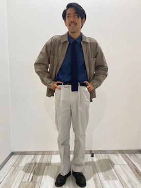 「green label relaxing（グリーンレーベルリラクシング）のアイテム（その他アウター）」を使った、uashootaさん（メンズ・172cm）の秋コーディネート