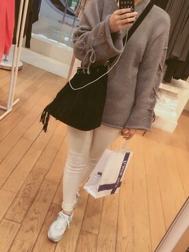 「流蘇包」｜湯さん（レディース・160cm）の秋コーディネート