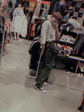 「AIGNER（アイグナー）のアイテム」を使った、Louisさん（レディース・172cm）の夏コーディネート