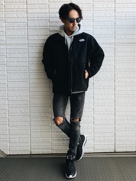 「アイテム（パーカー）」を使った、Naoto さん（メンズ・170cm・20代）の冬コーディネート