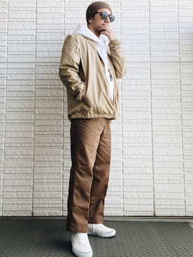 「アイテム（ブルゾン）」を使った、Naoto さん（メンズ・170cm・30代）の春コーディネート