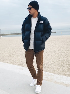 「アイテム（ダウンジャケット/コート）」を使った、Naoto さん（メンズ・170cm・30代）の秋コーディネート