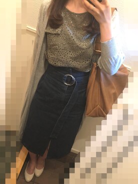 「URBAN RESEARCH（アーバンリサーチ）のアイテム（デニムスカート）」を使った、Rararaさん（レディース・171cm）の夏コーディネート